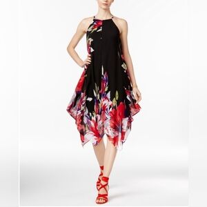 INC International Concepts petite casual halter dress with flowy hem Size 0P